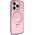 Guess Guess GUHMP15LHRSGSP iPhone 15 Pro 6.1" różowy/pink hardcase Ring Stand Script Glitter MagSafe 13171315 3666339156480
