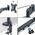 Leitz Uchwyt biurkowy na 2 monitory 17" - 32" (65380089) 13191086 4002432134700