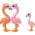Mattel Lalka Enchantimals Rodzina Flamingów Florinda Flamingo + 3 Zwierzątka 13214170 194735188246