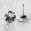 Zlewozmywak EVAN 111 GraniteQ zlewozmywak z syfonem Push 2 Open 1-komorowy z/o (860x500x210) pure carbon / elementy pure carbon 13234330 5905505504754