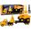LeanToys Zestaw Maszyn Budowlanych Ciężarówka Wywrotka Ruchome Żółty 13239200 5905991018339