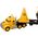 LeanToys Zestaw Maszyn Budowlanych Ciężarówka Wywrotka Ruchome Żółty 13239200 5905991018339