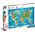 Clementoni Puzzle 180 elementów Dinosaurs Map 13244894 8005125297900