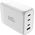 Ładowarka Silver Monkey Ładowarka GaN Silver Monkey SMA156 200W 3x USB-C PD USB-A QC 3.0 z odłączanym kablem zasilającym - biała 13252022 5900779358560