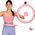 One Fitness Hula hop z obciążnikiem + licznik fh02 różowe 13283024 5907695549683
