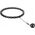 HMS HHW11 PLUS SIZE HULA HOP BLACK Z WYPUSTKAMI I OBCIĄŻNIKIEM HMS 13283029 5907695553512