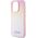 Guess Guess GUHCP15LPSAIRSP iPhone 15 Pro 6.1" różowy/pink hardcase Saffiano Iridescent Script 13300734 3666339224806