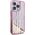 Guess Guess GUHCP15LLFCSEGP iPhone 15 Pro 6.1" różowy/pink hardcase Liquid Glitter Gold Stripes 13300735 3666339223687