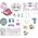 Mega Creative TOALETKA DINO AKC 39X39X23 MC WB 12 13441536 5905523609479