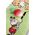 NICI NICI 49449 Maskotka poduszka Miś Mielo z rzodkiewką 2D 43x25cm GREEN 13466372 4012390494495