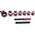 Fiskars THREADING MACHINE 6 pcs. 1/4" - 1.1/4" /MAR-POL 13486752 5901969100969