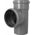 AQUER Trójnik kanalizacyjny PP 110/110mm 90° Aquer T110/90 SZ szary 13496737 5908241620719