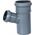 AQUER Trójnik kanalizacyjny PP 110/50mm 67° Aquer T110/50/67 SZ szary 13496791 5902560901702