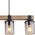Lampa wisząca Globoeasterneurope Globo Lila 15555-4H lampa wisząca zwis 4x60W E27 drewno/czarna 13520608 9007371431724
