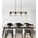 Lampa wisząca Globoeasterneurope Globo Lila 15555-4H lampa wisząca zwis 4x60W E27 drewno/czarna 13520608 9007371431724