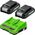Greenworks 24V 2xakumulator 4 Ah + ładowarka dual Greenworks GSK24B4X 13527908 6952909045450