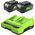 Greenworks 24V 2xakumulator 4 Ah + ładowarka dual Greenworks GSK24B4X 13527908 6952909045450