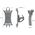 Hurtel Obrotowy silikonowy uchwyt rowerowy na telefon z odczepianym zaciskiem czarny Obrotowy silikonowy uchwyt rowerowy na telefon z odczepianym zaciskiem czarny 13538123 9145576281994