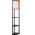 Lampa podłogowa DELIGHT Lucide Menno 44798/81/30 lampa stojąca podłogowa loft kwietnik metalowa 1x60W E27 czarna/beżowa 13552046 5411212441591