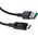 Acefast Kabel przewód USB-A - USB-C 60W z wyświetlaczem 1.2m czarny Kabel przewód USB-A - USB-C 60W z wyświetlaczem 1.2m czarny 13576597 6974316282785
