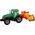 LeanToys Zielony Traktor z Pomarańczowym Kultywatorem Napęd dla Dzieci 13655830 5905515353076