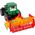 LeanToys Zielony Traktor z Pomarańczowym Kultywatorem Napęd dla Dzieci 13655830 5905515353076
