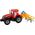 LeanToys Czerwony Ciągnik ze Zgrabiarką Napęd Frykcyjny 13655831 5905515353021