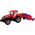LeanToys Czerwony Ciągnik z Pługiem Napęd Frykcyjny 13655842 5905515353090
