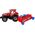 LeanToys Czerwony Ciągnik z Pługiem Napęd Frykcyjny 13655842 5905515353090