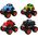 LeanToys Metalowe Autko Duże Koła Różne Wzory HXHG08 13674383 5902447011302