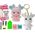 LeanToys Zestaw Kreatywny DIY Diamentowy Renifer DIY Kryształki Brelok 3D Różowy 13674531 5905323212473