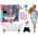 LeanToys Lalka Dla Dzieci Długie Blond Włosy Szlafrok Niebieski Wanna Łazienka 13674716 5905515352550