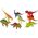 LeanToys Zestaw Figurek Dinozaurów z Akcesoriami 21 Sztuk 13674798 5905515355520