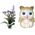 LeanToys Lalka Dla Dzieci Emily Warkocze Kot Kwiaty 13674947 5905515359993