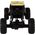 LeanToys Auto RC Wysokie Koła 1:18 Plastikowe Czarne Złote 13675038 5905679073018