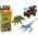 LeanToys Dinozaury Figurki Zestaw Auto Rakieta Niebieski 13675085 5905679074916