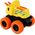 LeanToys Pojazd Terenowy Pchacz Triceratops Gumowe Koła Żółty 13675210 5905679078013