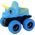 LeanToys Pojazd Terenowy Pchacz Triceratops Gumowe Koła Niebieski 13675215 5905679078020