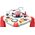 LeanToys Interaktywny Stoliczek Edukacyjny Panel Dziecięcy Pianinko Kosmos Czerwony 13675785 5905991003816