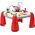 LeanToys Interaktywny Stoliczek Edukacyjny Panel Dziecięcy Pianinko Kosmos Czerwony 13675785 5905991003816