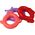 LeanToys Piramidka Żyrafa Układanka 8 Kółek Kolorowa 29cm x 14cm x 14cm 13675790 5905991003892