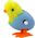LeanToys Skaczący Kurczak W Skorupce Jajka Nakręcany Pluszowy Żółty 13675831 5905991004523