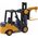 LeanToys Wózek Widłowy Z Hakiem Regulowany Napęd Frykcyjny Żółty 13676013 5905991007180