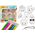 LeanToys Zestaw Kreatywny Witraże Zawieszki DIY Babeczka Pizza Ananas 13676339 5905991015017