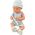 LeanToys Lalka Bobas w Biało-Niebieskim Ubranku Czapeczka Smoczek Śliniaczek Kołderka 13676358 5905991015376
