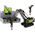 LeanToys Dźwig Gąsienicowy Żuraw Metalowy Hak 1:55Czarno-Zielony 13676653 5905991019510