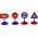 LeanToys Zestaw 12 Autek Samolotów Z Napędem 5cm Znaki Drogowe 13676660 5905991019695