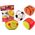 LeanToys Miękkie Piłki Sportowe Koszykówka Rugby Piłka Nożna Baseball Zestaw 4ele. 13676687 5905991020370