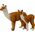 Figurka LeanToys Figurka Dorosła Lama 8 cm z młodą Lamą 6 cm Zwierzęta Świata 13676701 5905991020530