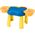 LeanToys Wielofunkcyjny Stolik 4w1 Klocki Łowienie Ryb Rysowanie Niebieski 13676783 5905991021506